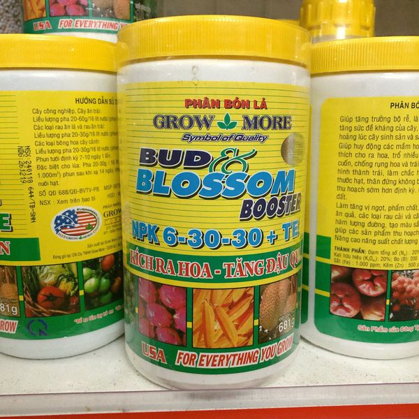 Phân bón lá growmore blossom hũ 500gr