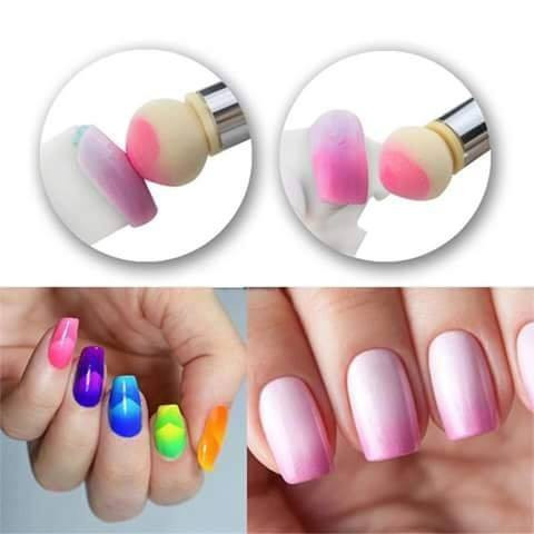 Cọ Dặm Ombre 2 Đầu Cán Đá