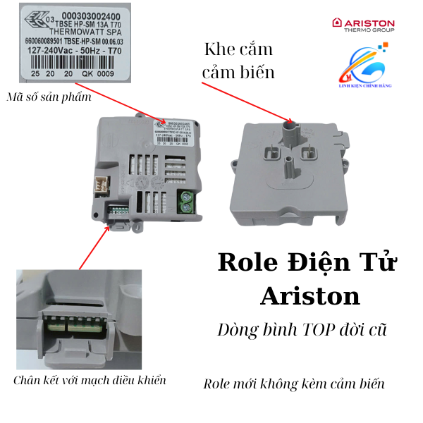 Role bình nóng lạnh ariston