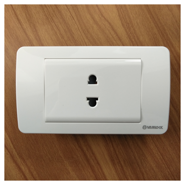 Ổ cắm 2 chấu 16A 250V Vanlock SINO - Dòng S18A - Chính hãng