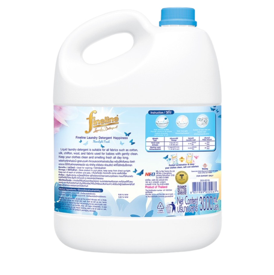 NƯỚC GIẶT XẢ FINELINE 3000ML THÁI LAN [MÀU XANH]
