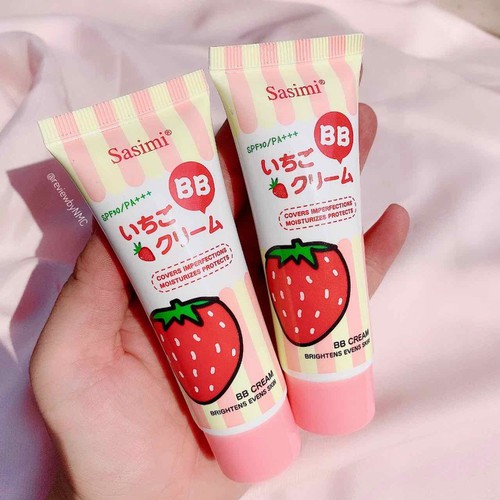 Kem lót bb trang điểm sáng da kiềm dầu sasimi hương dâu tuýp 10g – satp940