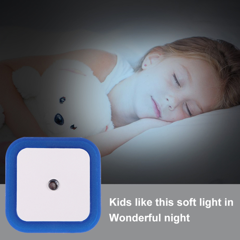 đèn led phòng ngủ Đèn Tường đèn ngủ cảm ứng Tự động bật / tắt Đèn cảm biến ánh sáng Nhà thông minh Tiết kiệm năng lượng Hoa Kỳ cắm 220V 0,5W