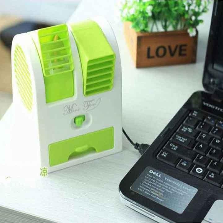 QUẠT ĐÁ HƠI NƯỚC MINI 2 CỬA