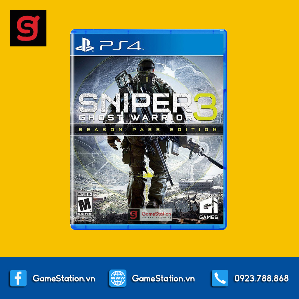 Đĩa Game PS4: Sni-per 3 Ghost Warrios - hệ US