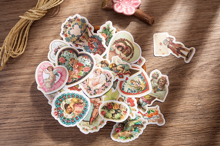 [HCM]Set sticker thiên thần nhỏ 10 cái/gói (Hàng có sẵn - mẫu ngẫu nhiên)