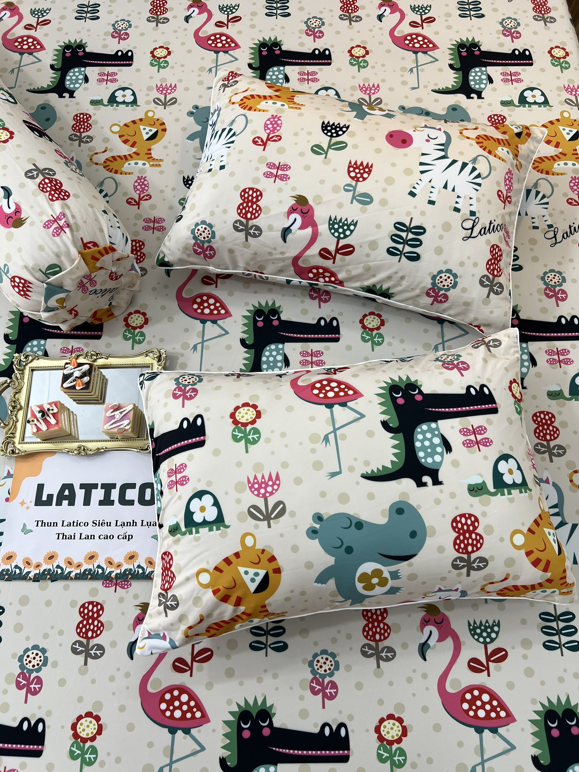 THUN LATICO - BỘ GA SIÊU LẠNH LỤA - THÁI LAN CAO CẤP MỚI (ÔM KHOÁ KÉO)