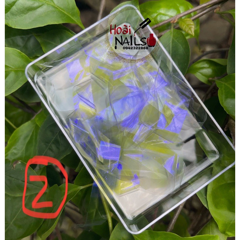 set sequin mix màu phụ kiện nail