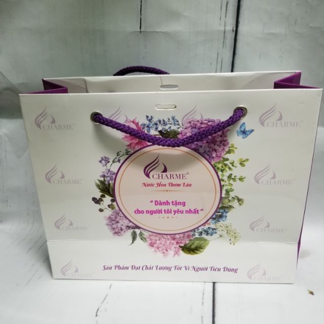 Combo 10 túi giấy đựng nước hoa, mỹ phẩm (18cm x 23cm )