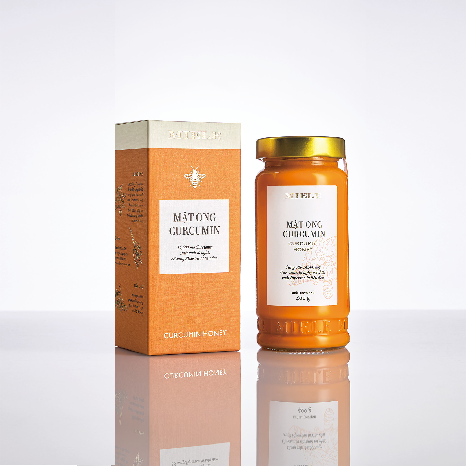 Combo: Mật ong Curcumin 400g + Mật ong Saffron 400g