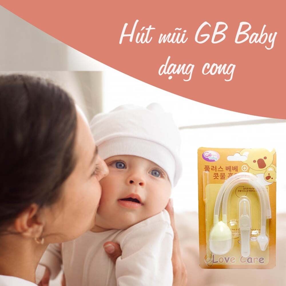 Dụng cụ hút mũi dây cho Bé GB BABY - Kèm cọ vệ sinh ống và cây gắp gỉ mũi