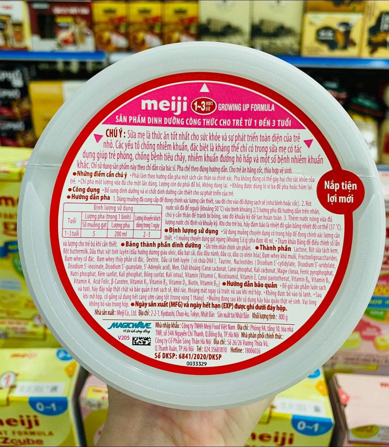 Sữa Meiji Số 0-1  Nhập Khẩu 800g