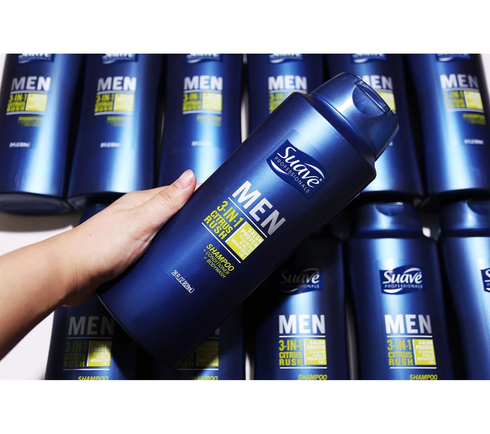 Tắm gội Suave Men 3in1 828ml