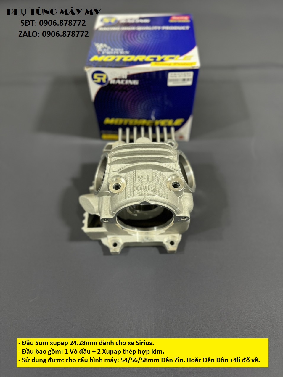 Đầu Sum Sirius 24.28 dành cho xe Sirius