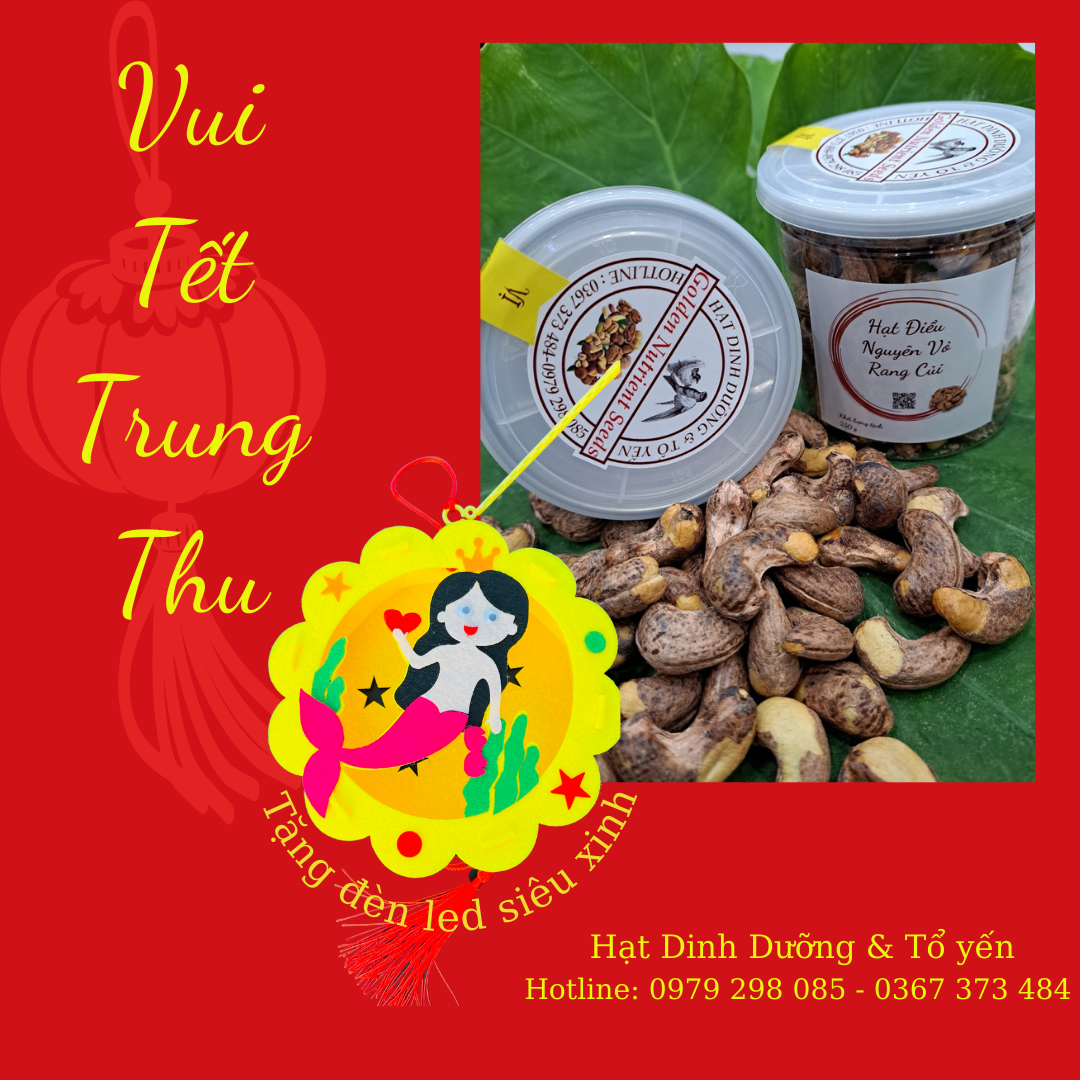 Hạt điều nguyên vỏ rang củi (hộp 250g)