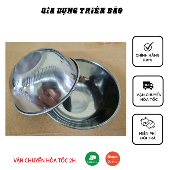Chén Inox Chén Lớn 11cmx4cm Đựng Muối Tiêu, Tương, Chanh/Ớt, Cơm Chén ...