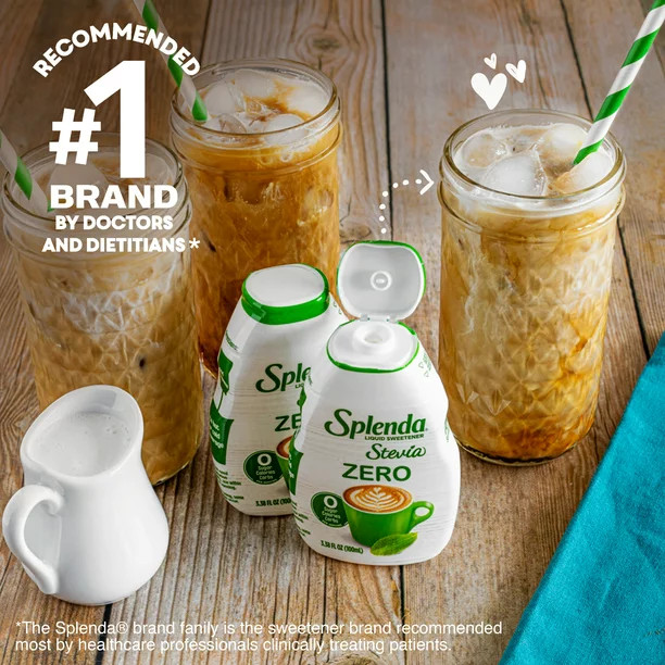 Đường kiêng Splenda Stevia liquid( dạng lỏng) 0 calo( eat clean, keto, tiểu đường)