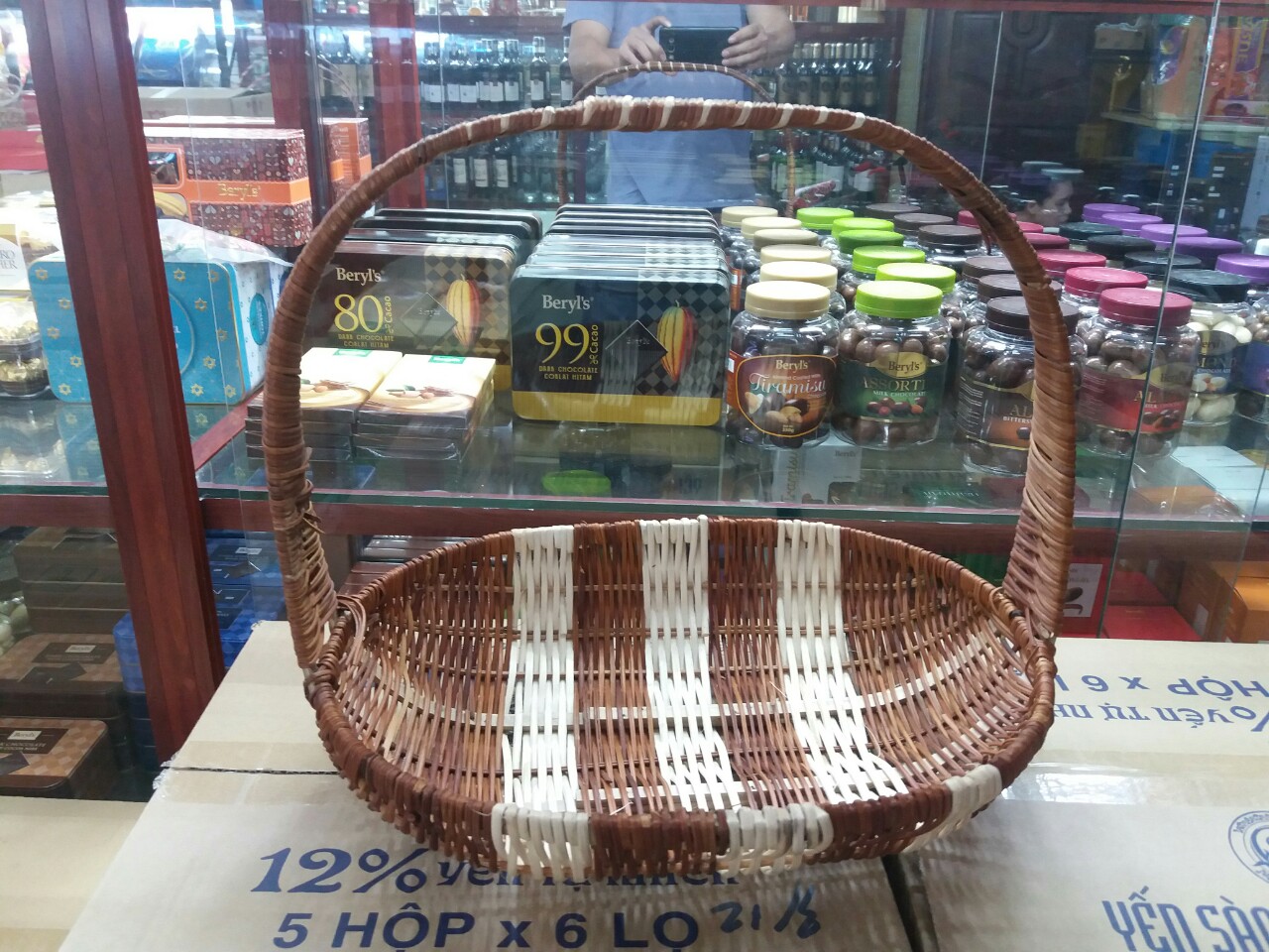 Mẫu giỏ mây tre đan