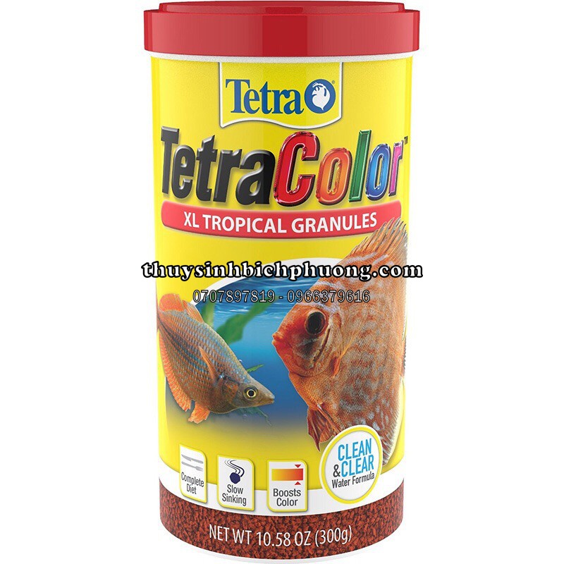 Thức ăn tetra color đức | chuyên kích màu tất cả loại cá thuỷ sinh
