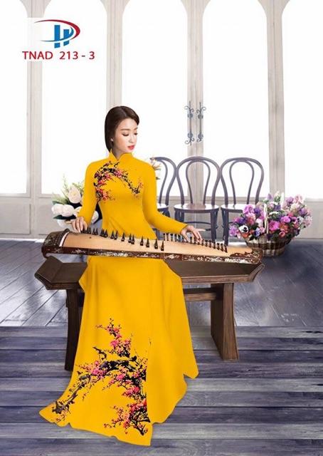 [HCM]Vải áo dài hoa anh đào