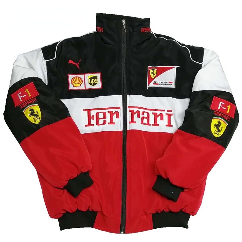 Ferrari áo khoác cotton đua xe mô tô f1 thời trang thu đông
