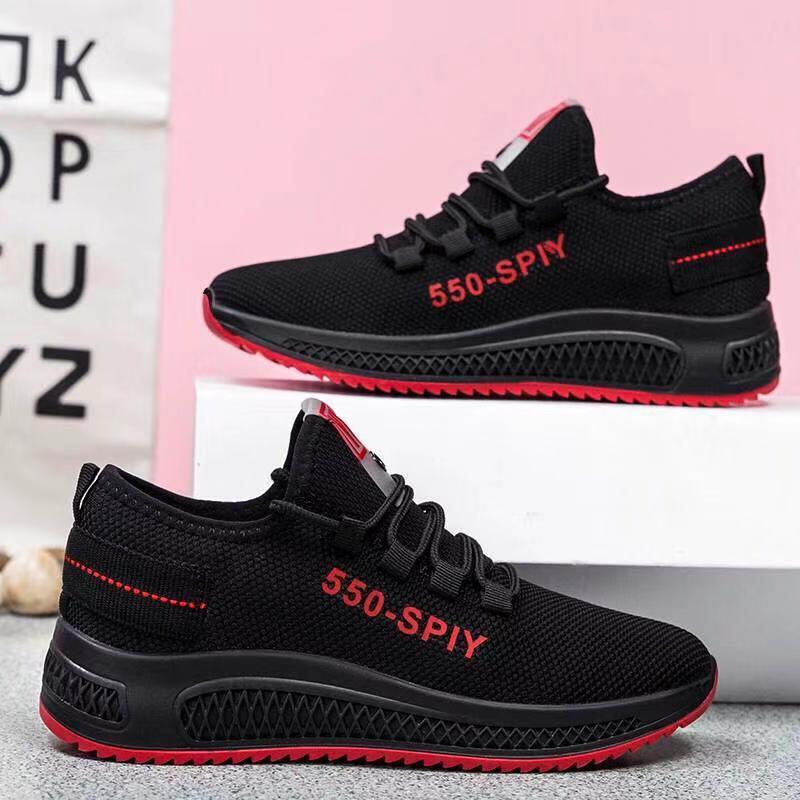 Giày sneaker nữ đen cá tính cực êm chân