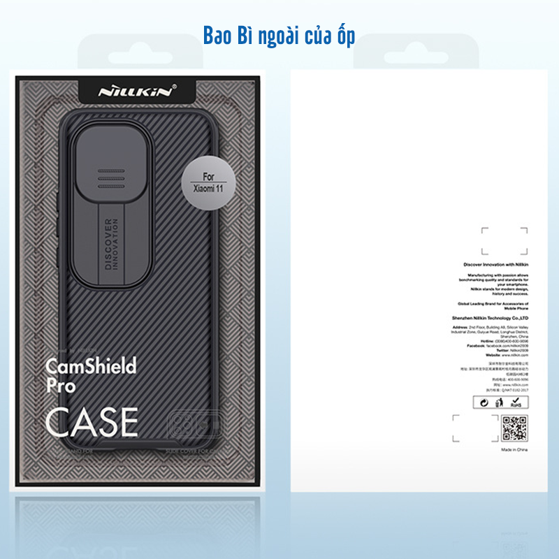 Ốp lưng Nillkin CamShield che camera cho Xiaomi Mi 11