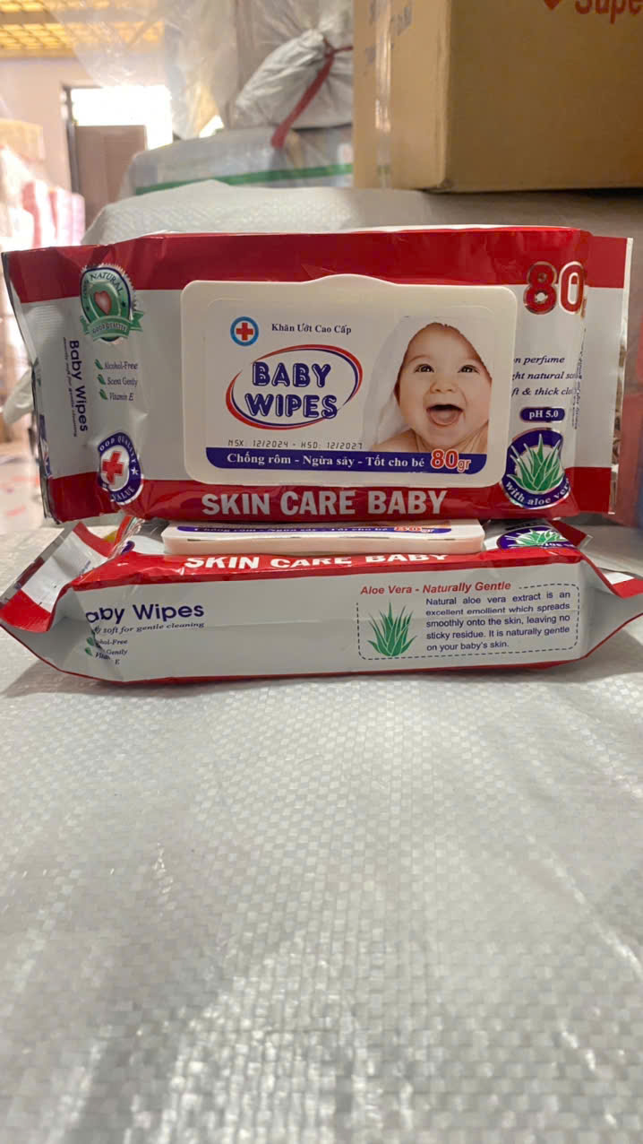 KHĂN ƯỚT BABY WIPES 80GRAM