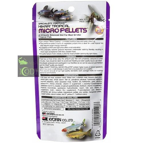 Thức ăn cho cá Hikari Tropical Micro Pellets 45g