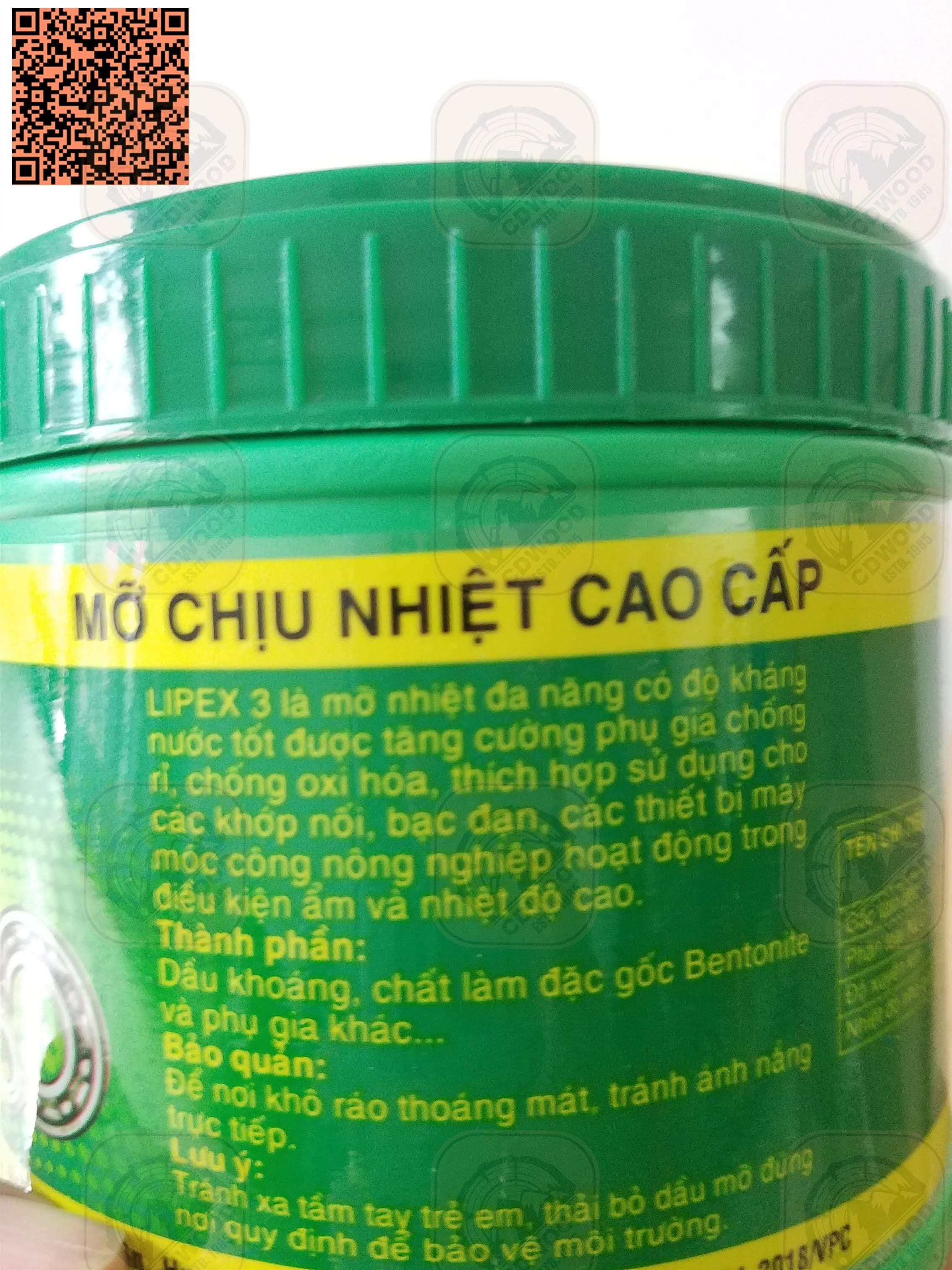 Mỡ bò chịu nhiệt Lipex lon 400g