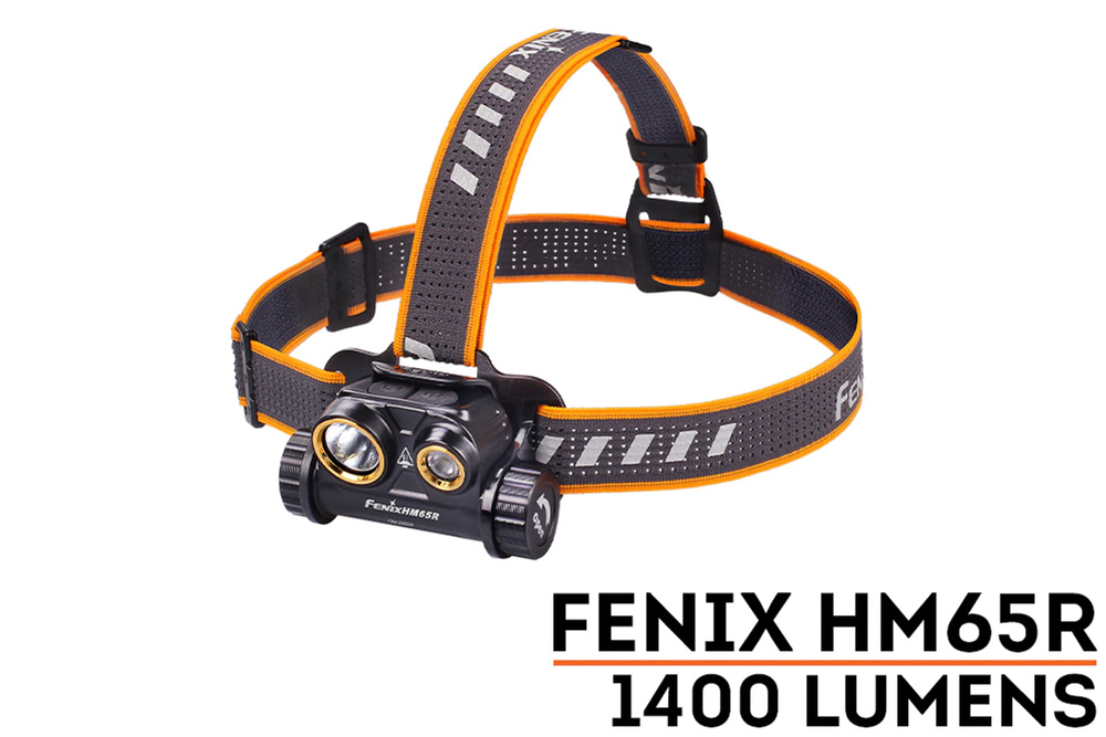 Đèn đội đầu fenix hm65r sáng 1400 lumen chiếu xa 187m pin 18650 3500mah sạc type-c đèn đèn pin