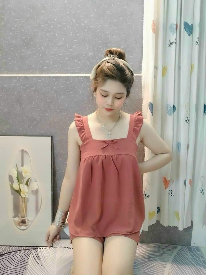 [3 size 46-70KG] Đồ bộ LỤA ĐÙI DÂY NƠ DỄ THƯƠNG MỊN MÁT thời trang