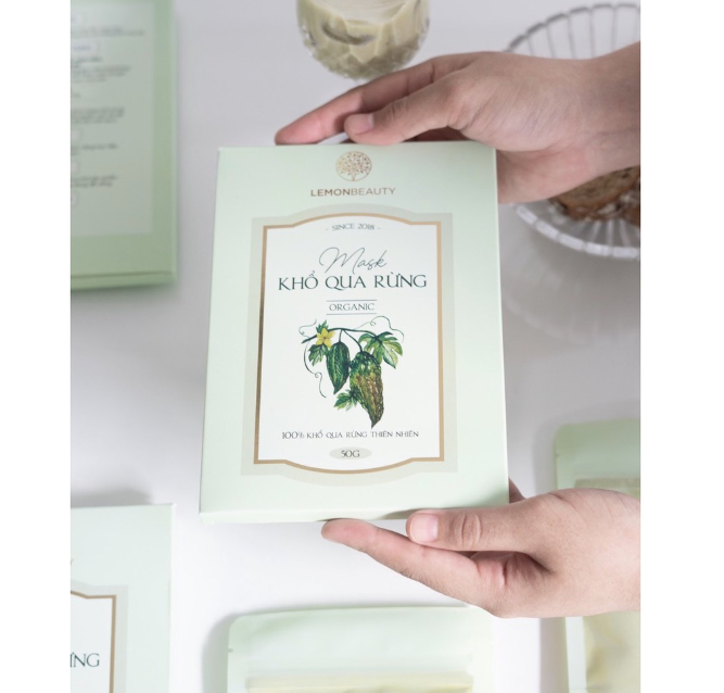 Mặt Nạ Khổ Qua Rừng Lemon Mask  ( Tặng Que Trộn Mask + Cọ Đắp Mask )