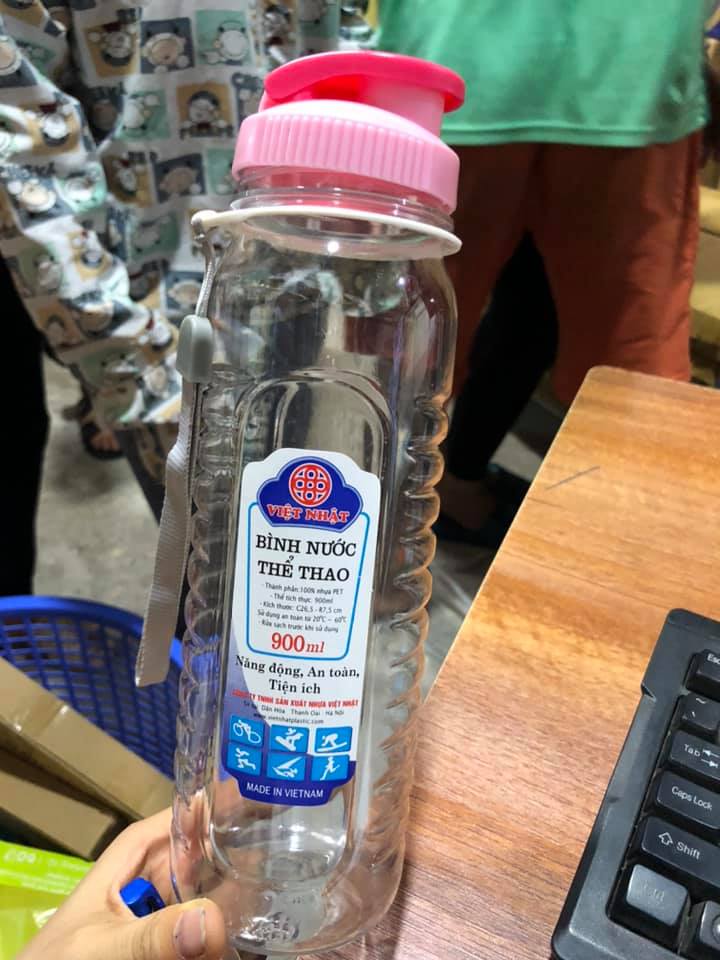 Combo 2 Bình Đựng Nước Học Sinh, Đi Thể Thao 900ml