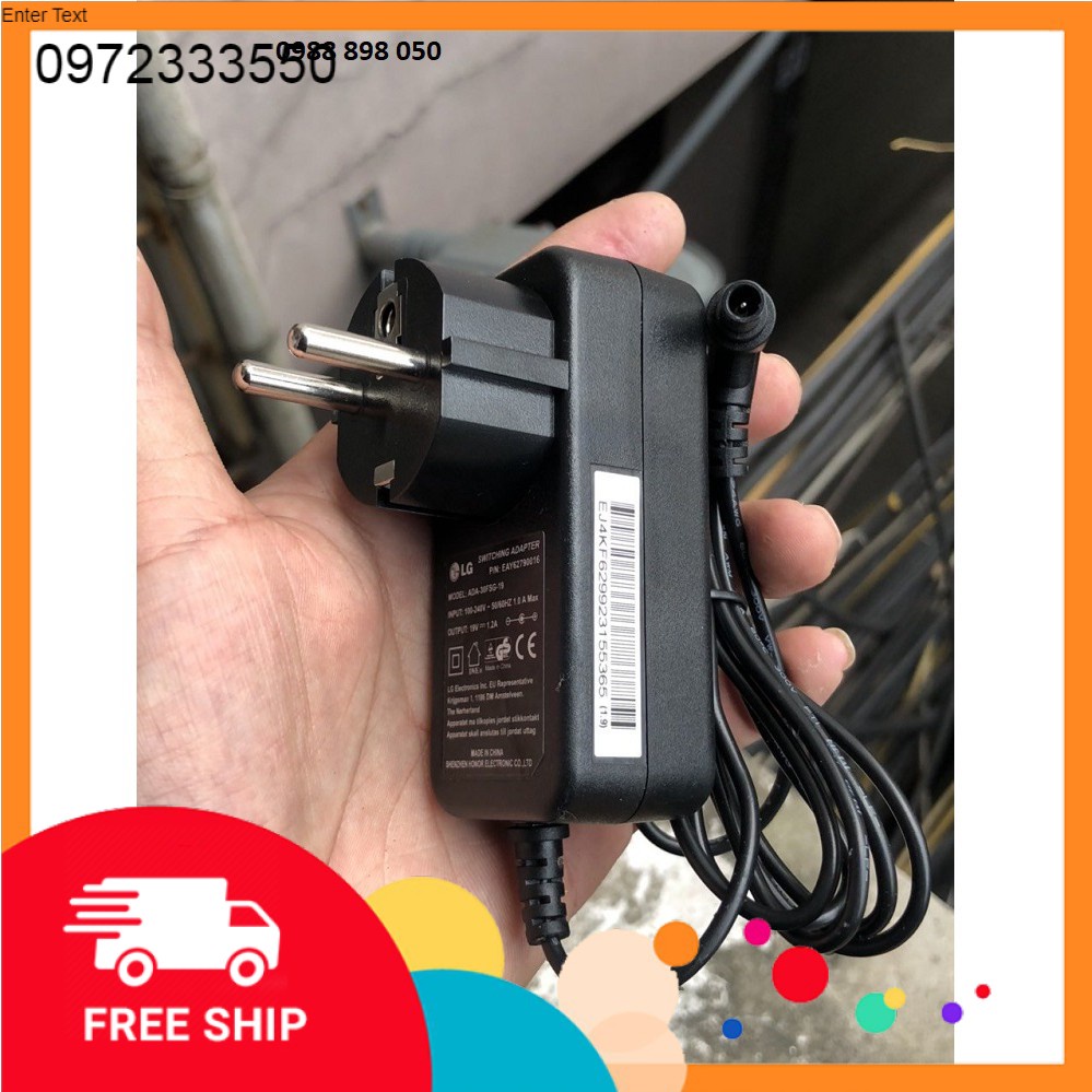 Adaptor nguồn lg 19v 1.2a loại tốt