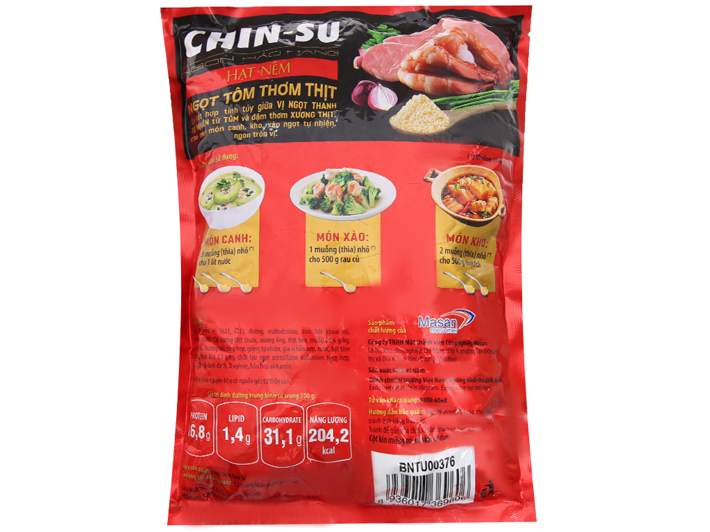 Hạt nêm ngọt tôm thơm thịt Chinsu gói 900g