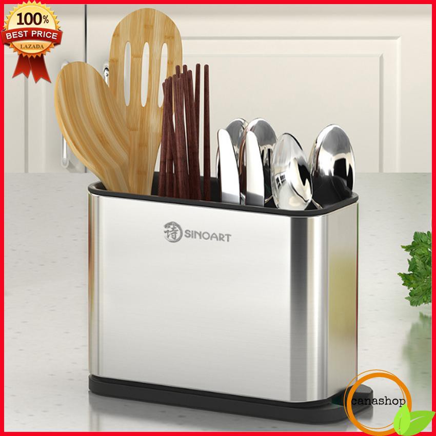 Ống Cắm Đũa Thìa Inox Để Bàn Đa Năng H2740