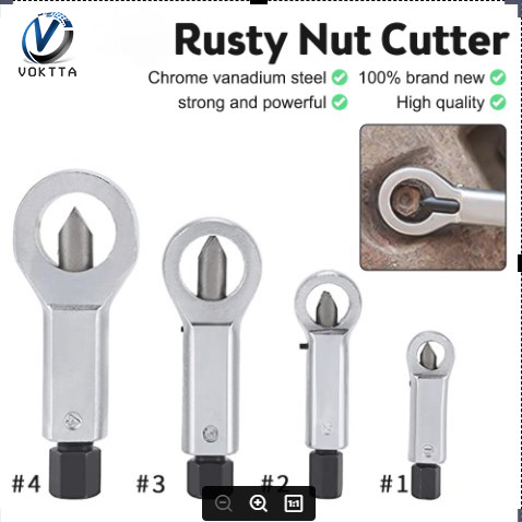 VOKTTA Metal Nut Splitter Cracker Manual Pressure Nut Cracker Remover Extractor Tool Nut Remover Extractor Tools