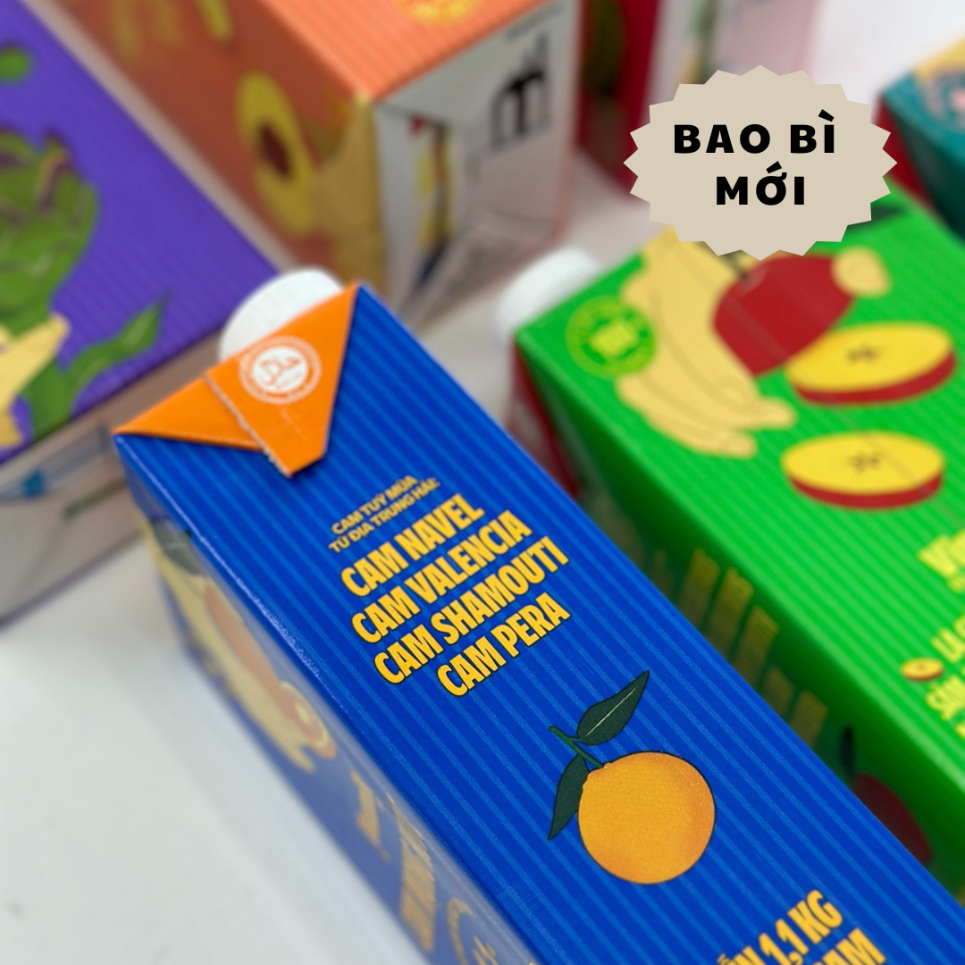 [COMBO 2 HỘP] Vinamilk Vfresh Nước Ép Trái Cây 1L (Táo, Cam, Đào, Nho, Lựu Táo, Kiwi Táo, Cam Necta, Ổi)