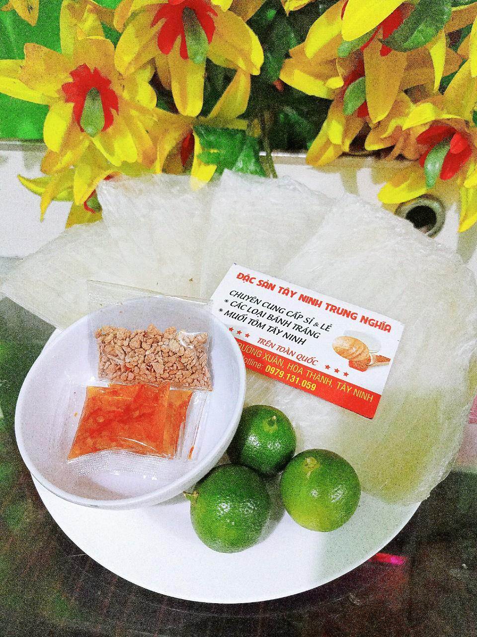 Combo 50 bánh tráng sate dầu tắc trungn nghĩa