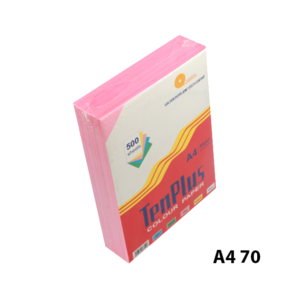 Giấy màu Tenplus 70 A4 (dương, lá, hồng, vàng)