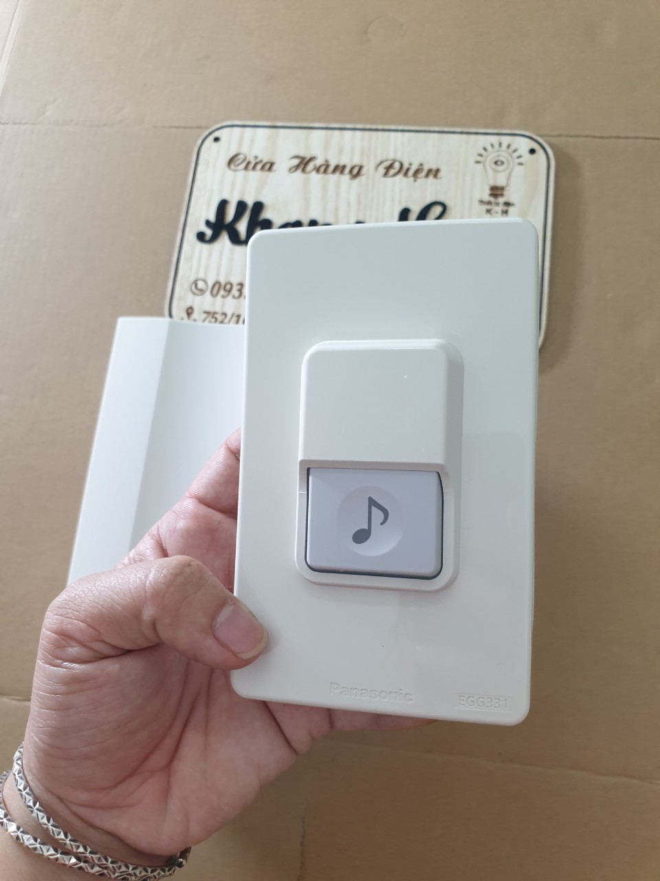 [PANASONIC] Bộ Chuông Cửa ( Chuông Điện có dây) gồm chuông và nút bấm