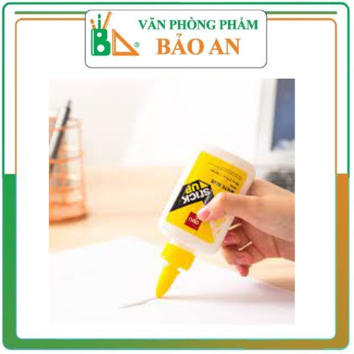Keo sữa Deli 40ml E39445 . Keo dán giấy dạng keo lỏng, lọ nhỏ tiện dụng