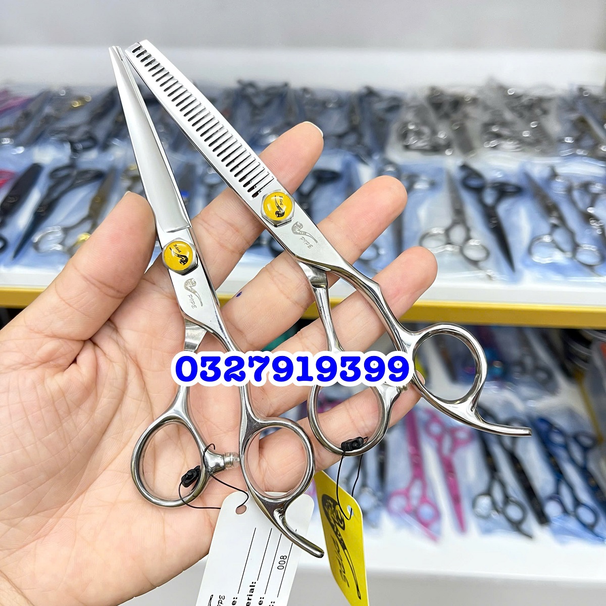 PIPE Kéo Cắt Tóc Cao Cấp Nhật Bản 6.0in Thép S440C Chất Lượng Cao Độ Sắc Bén Thiết Kế Tay Cầm Tiện Lợi