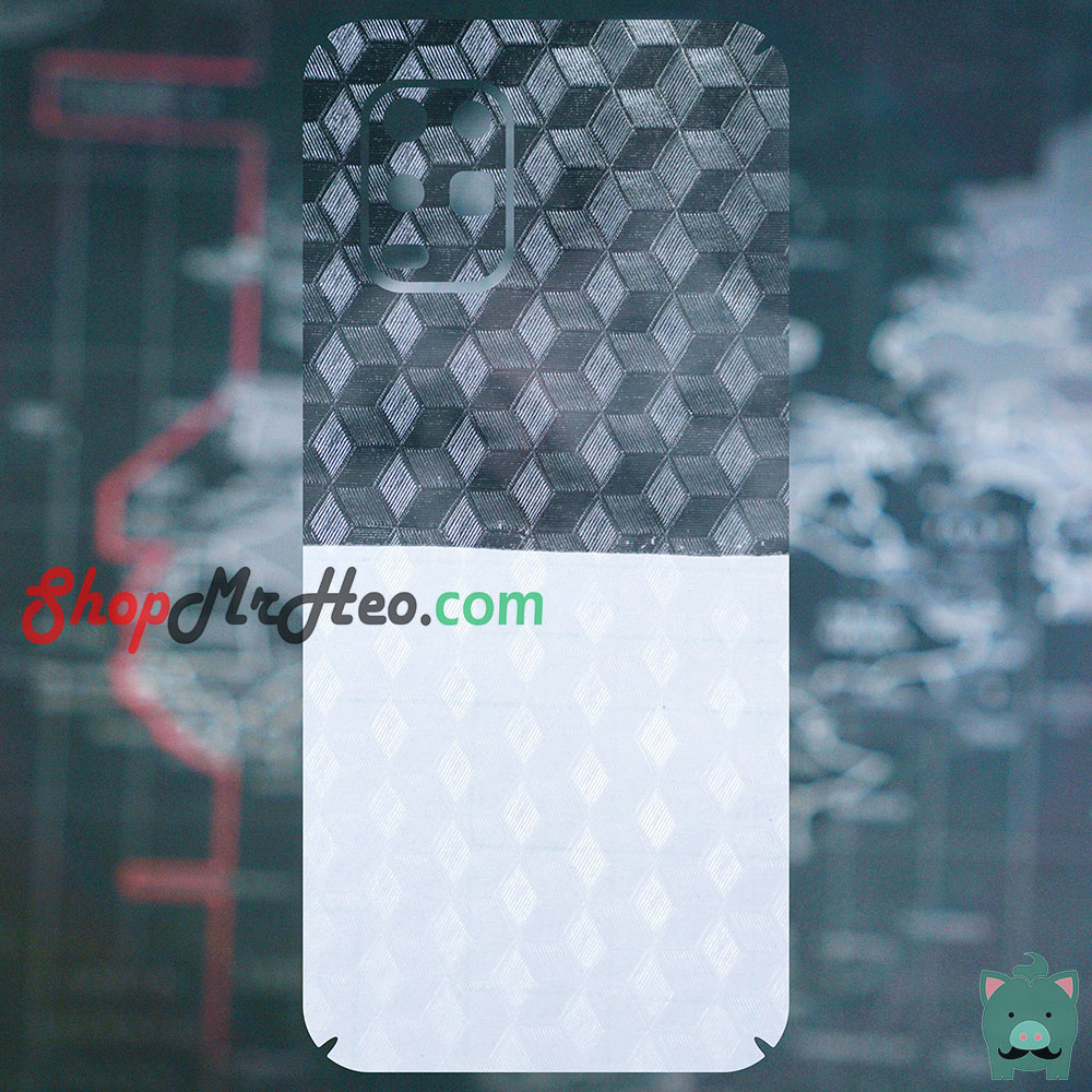 [HCM]Skin Dán Mặt Sau Lưng Vân 3D Xiaomi Mi 10 - Mi 10 Pro - Mi 10 Lite - Mi 10 Ultra - Mi 10S - Carbon Hình hộp Nhám Vân Da