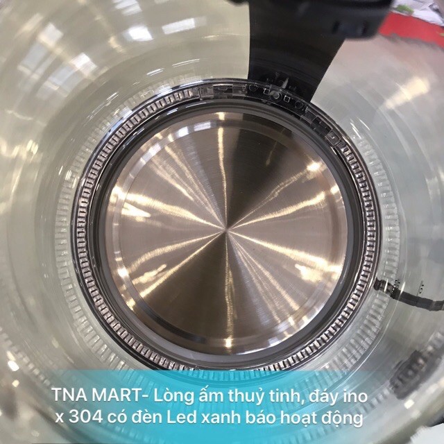 Ấm siêu tốc, ấm thuỷ tinh Rapido 1,8l bảo hành 12 tháng