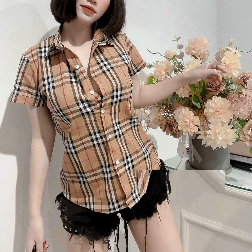 Áo sơ mi Kẻ cộc tay BBR thời trang