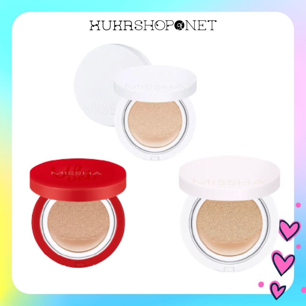 Phấn nước missha magic cushion velvet finish cushion / moist up / cover lasting cushion spf50+ pa+++ 15g