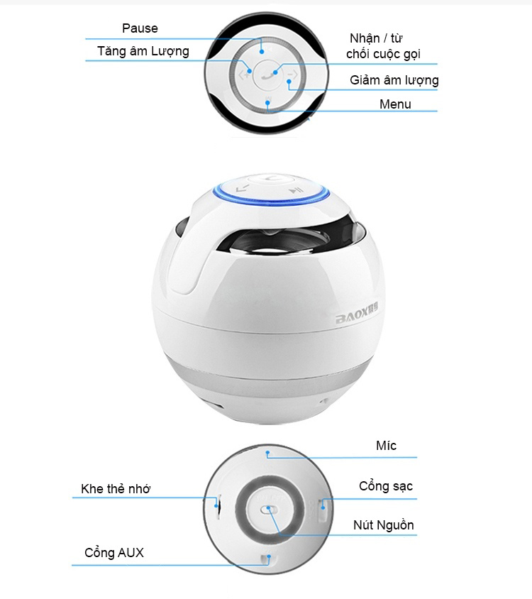 Loa bluetooth TG-175 kết nối nhiều chế độ