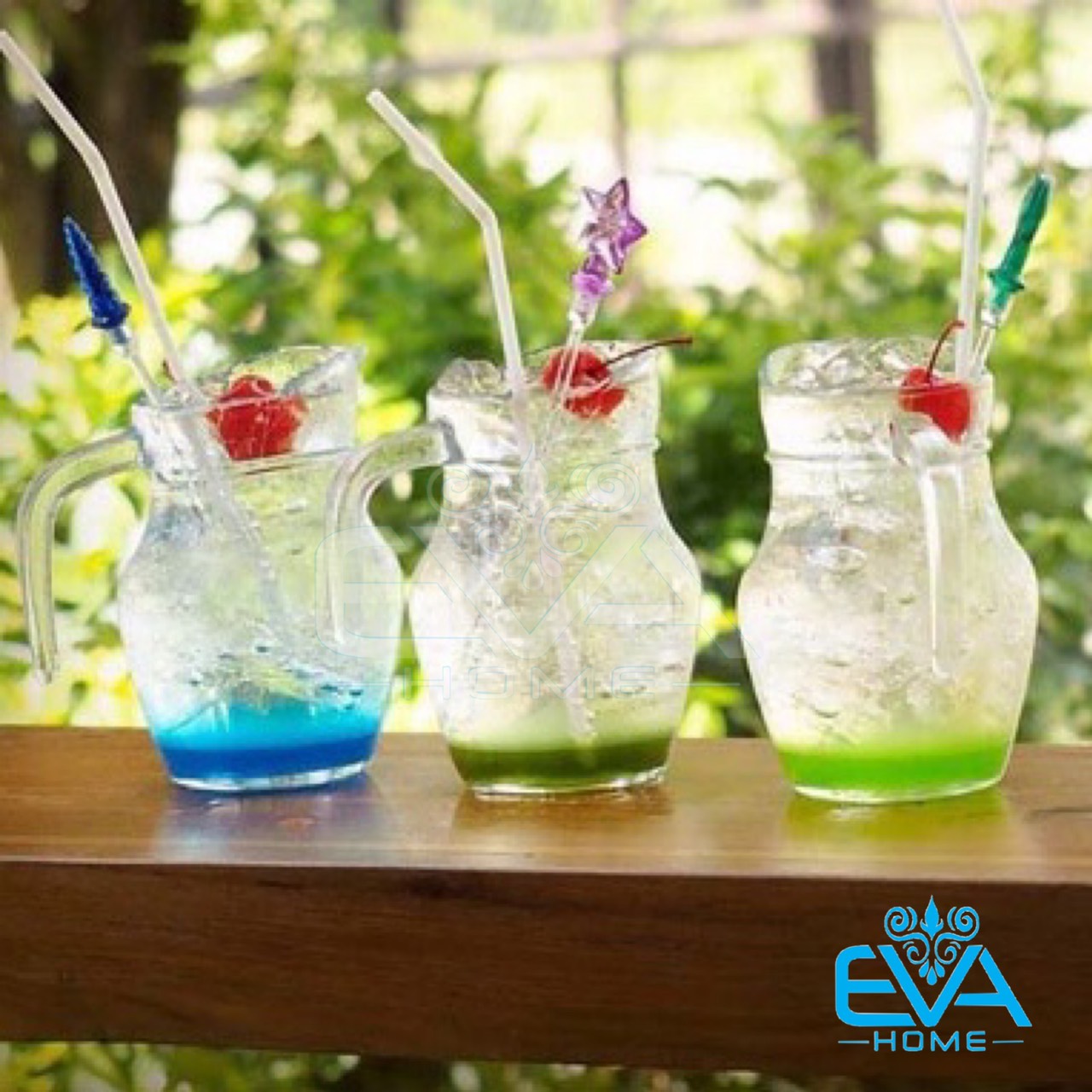[HCM]Bộ 4 Ly Thuỷ Tinh Có Quai Miệng Rót Uống Trà Sữa 500 Ml M2954